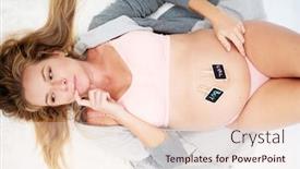  Presentation with blackboards - Amazing presentation theme having top-view-image-of-pregnant backdrop and a lemonade colored foreground