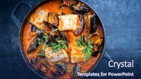  Presentation with traditional - Colorful presentation design enhanced with top view in a pot backdrop and a navy blue colored foreground