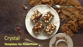  Presentation with square - PPT theme with top-view-of-4-square background and a  colored foreground