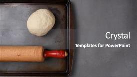  Presentation with rolling ball - Theme with top view of a ball background and a  colored foreground