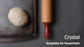  Presentation with rolling ball - Slides having top view of a ball background and a  colored foreground