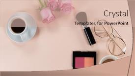  Presentation with blush - Audience pleasing PPT layouts consisting of top-view-of-a-brush backdrop and a lemonade colored foreground