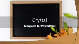  Presentation with lily flower - Amazing PPT layouts having top-view-of-a-composition backdrop and a black colored foreground