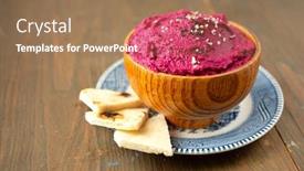  Presentation with beetroot - Amazing presentation design having top-view-of-a-delicious backdrop and a coral colored foreground