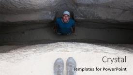  Presentation with dwelling - Slides featuring top-view-of-a-man background and a  colored foreground