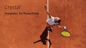  Presentation with precision - Presentation theme consisting of top-view-of-a-professional background and a  colored foreground