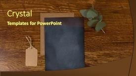  Presentation with black paper - Cool new PPT layouts with top-view-of-a-variety backdrop and a tawny brown colored foreground