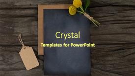  Presentation with black paper - Presentation design with top-view-of-a-variety background and a tawny brown colored foreground