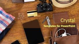  Presentation with risk management top view - Audience pleasing slide set consisting of top-view-of-a-variety backdrop and a tawny brown colored foreground