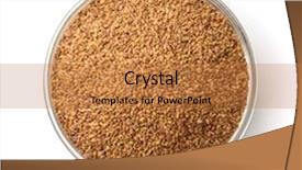  Presentation with seeds - PPT theme consisting of top view of alfalfa seeds background and a coral colored foreground