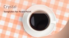  Presentation with tablecloth - Slide deck featuring top-view-of-black-coffee background and a lemonade colored foreground