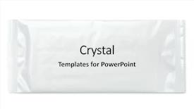  Presentation with food packaging - Slide deck having up packet - top view of blank food background and a white colored foreground