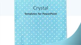  Presentation with napkin - PPT theme with top-view-of-blue-dot background and a arctic colored foreground