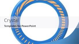  Presentation with flying - Slides consisting of top-view-of-blue-soft background and a white colored foreground