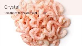  Presentation with shrimps - Slide deck consisting of top-view-of-boiled-peeled background and a lemonade colored foreground