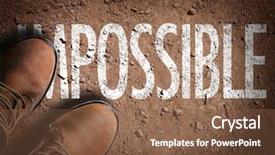  Presentation with boot camp - Colorful slide set enhanced with top view of boot backdrop and a tawny brown colored foreground