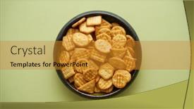  Presentation with salty - Presentation consisting of top-view-of-bowl background and a gold colored foreground