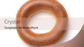  Presentation with bread - Colorful slides enhanced with top-view-of-bread-ring backdrop and a coral colored foreground