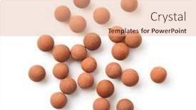  Presentation with clay - Slides featuring top-view-of-brown-clay background and a coral colored foreground