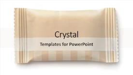  Presentation with brown paper sack - Presentation enhanced with top view of brown paper background and a lemonade colored foreground