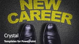  Presentation with team business top view - Presentation theme enhanced with top view of business shoes background and a dark gray colored foreground