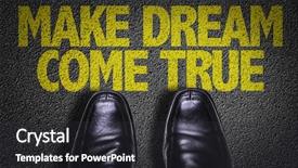  Presentation with shoes - Colorful PPT theme enhanced with top view of business shoes backdrop and a dark gray colored foreground