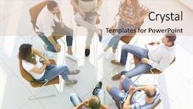  Presentation with team business top view - Amazing presentation having top view of business team backdrop and a lemonade colored foreground