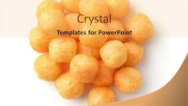  Presentation with top view of amazon river - Audience pleasing presentation theme consisting of top-view-of-cheese-puff backdrop and a yellow colored foreground