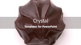  Presentation with top view of soybean - Colorful PPT theme enhanced with top-view-of-chocolate-coated backdrop and a tawny brown colored foreground