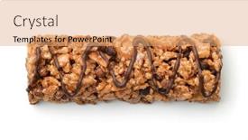  Presentation with white chocolate - Presentation having top-view-of-chocolate-granola background and a coral colored foreground