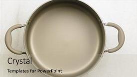  Presentation with marble - Slides consisting of top view of cooking pot background and a  colored foreground