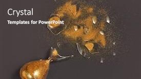  Presentation with cracked - Slide deck consisting of top-view-of-cracked-old background and a dark gray colored foreground