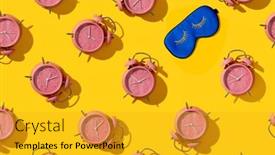  Presentation with pattern - Slide deck enhanced with top-view-of-creative-pattern background and a gold colored foreground