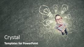  Presentation with cute - Presentation consisting of top-view-of-cute-schoolboy background and a dark gray colored foreground