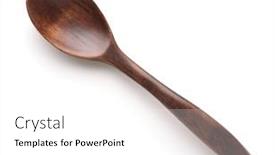  Presentation with brown - Presentation theme with top-view-of-dark-brown background and a white colored foreground