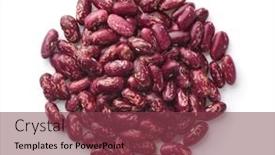  Presentation with kidney - PPT theme featuring top-view-of-dried-red background and a tawny brown colored foreground