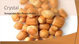  Presentation with white cheese - Colorful slide deck enhanced with top-view-of-dried-smoked backdrop and a yellow colored foreground