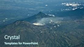  Presentation with sea water - PPT theme having top view of earth and sea water background and a ocean colored foreground