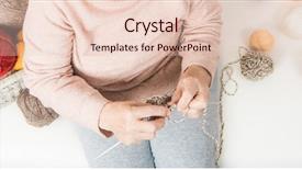  Presentation with risk top view - Amazing presentation design having top view of eldery woman backdrop and a lemonade colored foreground