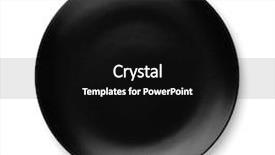  Presentation with white plate - Presentation having top view of empty black background and a black colored foreground