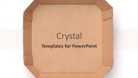  Presentation with food packaging - Slides having top-view-of-empty-brown background and a coral colored foreground