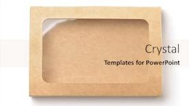  Presentation with brown - PPT theme with top-view-of-empty-brown background and a coral colored foreground