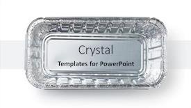  Presentation with aluminium - Beautiful slide set featuring top-view-of-empty-disposable backdrop and a light gray colored foreground