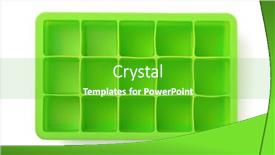  Presentation with white green - Presentation theme consisting of top-view-of-empty-green background and a shamrock green colored foreground