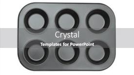  Presentation with muffin - Theme featuring top-view-of-empty-non background and a gray colored foreground