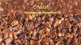  Presentation with nut - Presentation consisting of top-view-of-empty-pine background and a tawny brown colored foreground