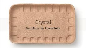  Presentation with pulp paper - PPT theme enhanced with top-view-of-empty-pulp background and a coral colored foreground