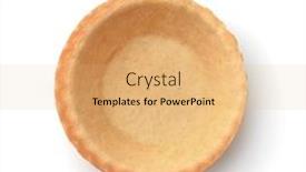  Presentation with shell - Cool new theme with top-view-of-empty-tart backdrop and a coral colored foreground