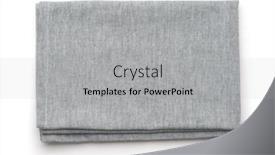  Presentation with cotton - PPT layouts featuring top-view-of-folded-grey background and a light gray colored foreground
