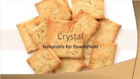  Presentation with garlic - PPT theme consisting of top-view-of-garlic-rosemary background and a yellow colored foreground